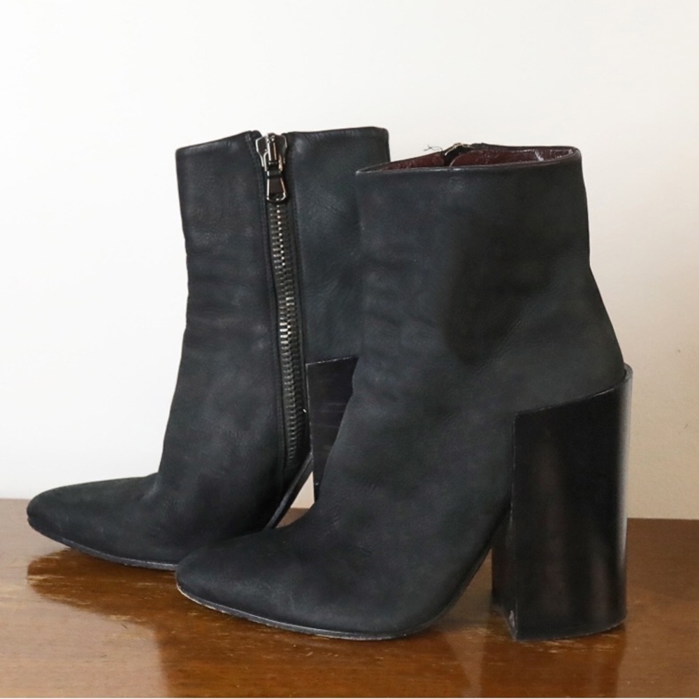 Acne Black Heeled Boots